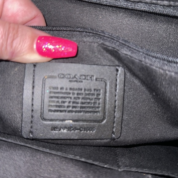 🌴EUC - Brown Shoulder Length Coach Purse With A Chain Handle - Picture 3 of 4